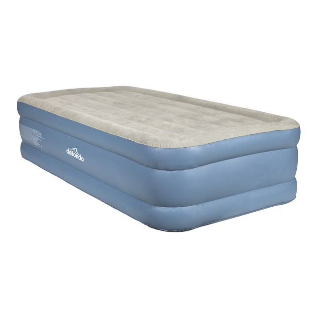 Dellonda DL146 Raised Air Bed with Built-in Electric Pump & Storage Bag - Single