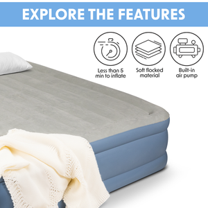 Dellonda DL147 Raised Air Bed with Built-in Electric Pump & Storage Bag - Queen - additional view 4
