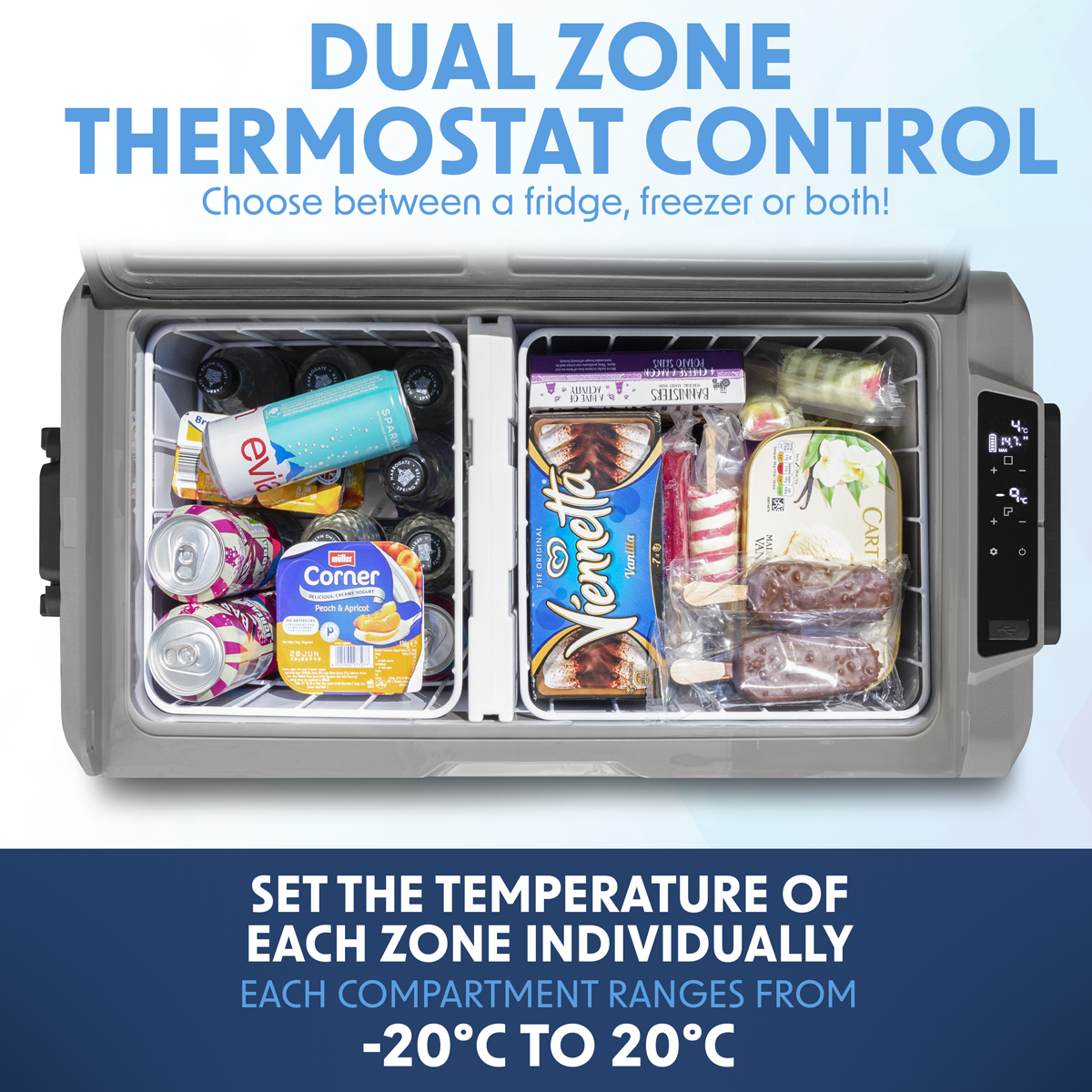 Dellonda DL15 Portable Fridge Freezer/Cool Box with LED Display 60L - additional view 9