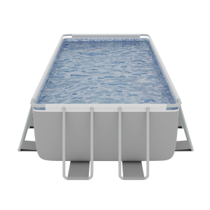 Dellonda DL150 Deluxe Steel Frame Rectangular Swimming Pool with Step Ladder & Filter Pump 21ft - additional view 3