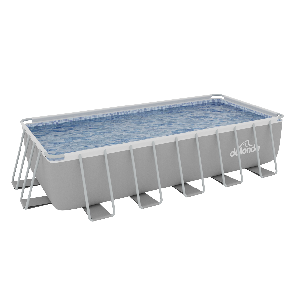 Dellonda DL150 Deluxe Steel Frame Rectangular Swimming Pool with Step Ladder & Filter Pump 21ft - additional view 11