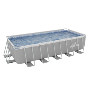 Dellonda DL150 Deluxe Steel Frame Rectangular Swimming Pool with Step Ladder & Filter Pump 21ft - additional view 11