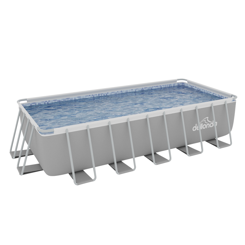 Dellonda DL150 Deluxe Steel Frame Rectangular Swimming Pool with Step Ladder & Filter Pump 21ft - additional view 11