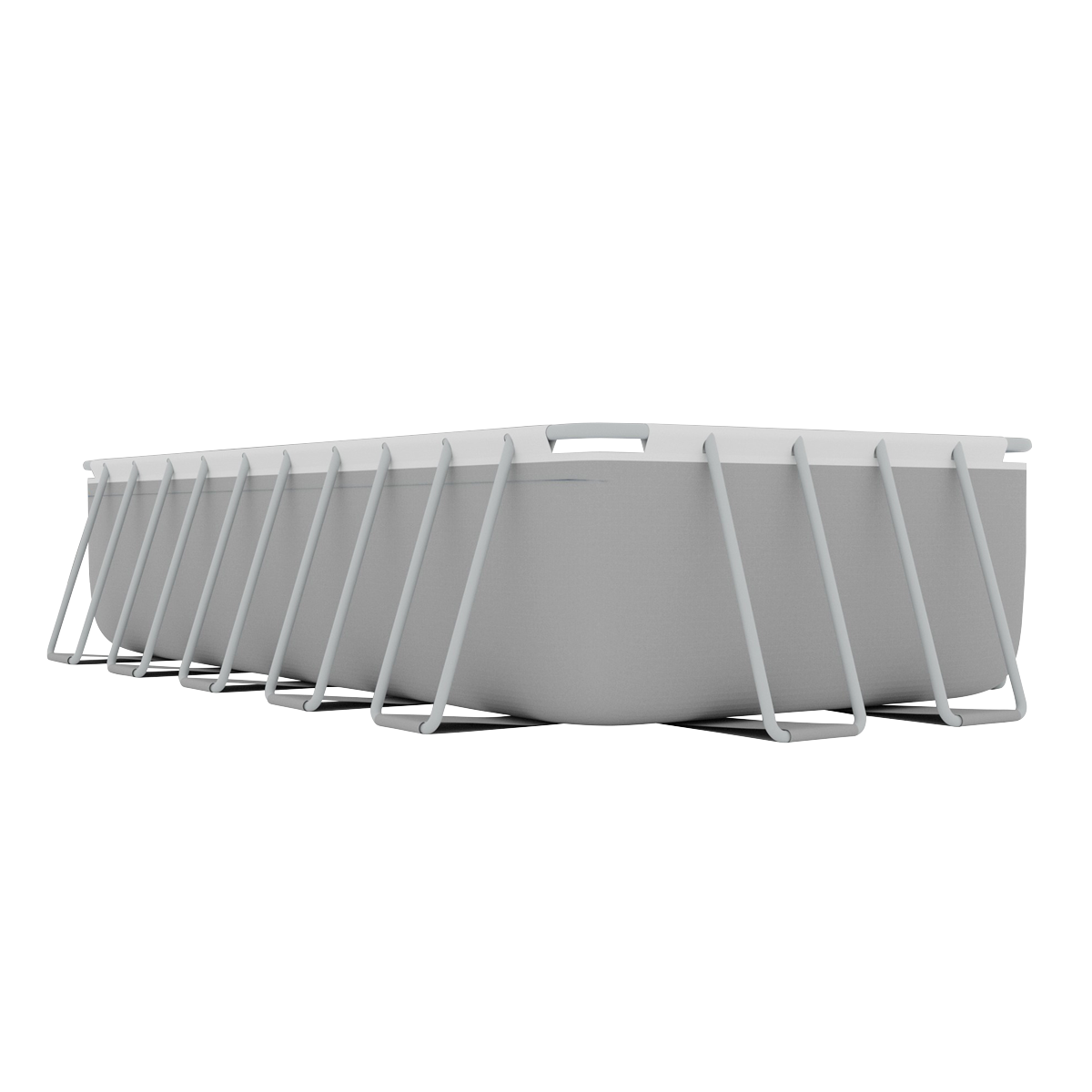 Dellonda DL150 Deluxe Steel Frame Rectangular Swimming Pool with Step Ladder & Filter Pump 21ft - additional view 7