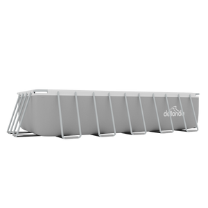 Dellonda DL150 Deluxe Steel Frame Rectangular Swimming Pool with Step Ladder & Filter Pump 21ft - additional view 2