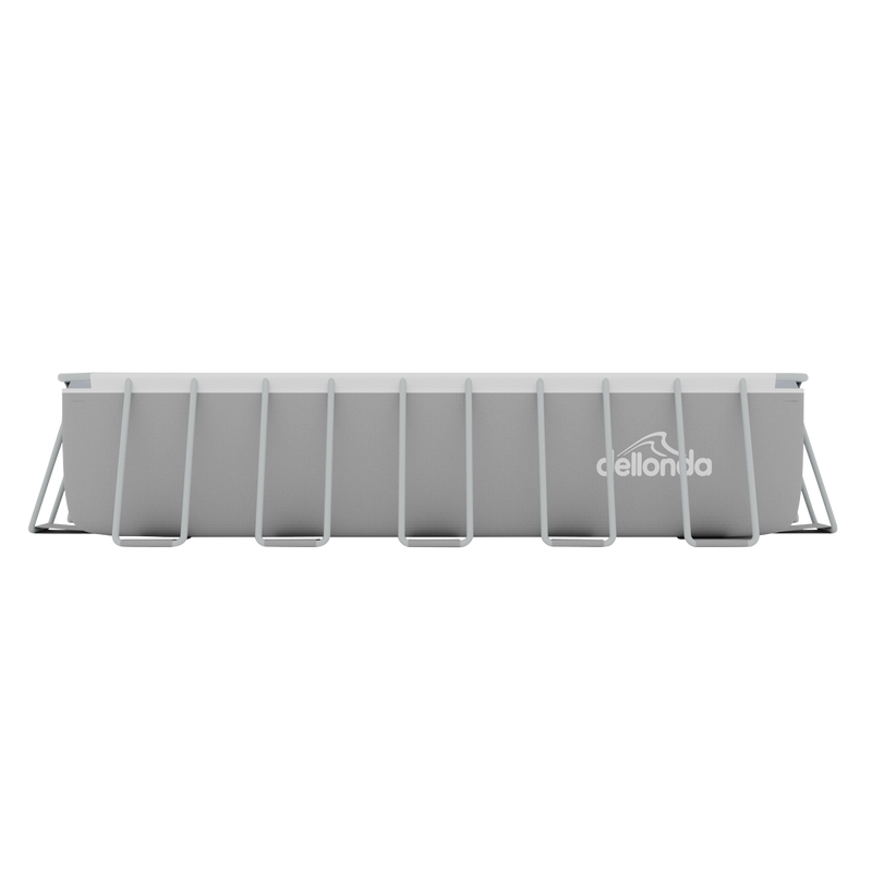 Dellonda DL150 Deluxe Steel Frame Rectangular Swimming Pool with Step Ladder & Filter Pump 21ft - additional view 4