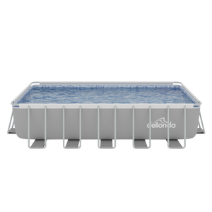 Dellonda DL150 Deluxe Steel Frame Rectangular Swimming Pool with Step Ladder & Filter Pump 21ft - additional view 5