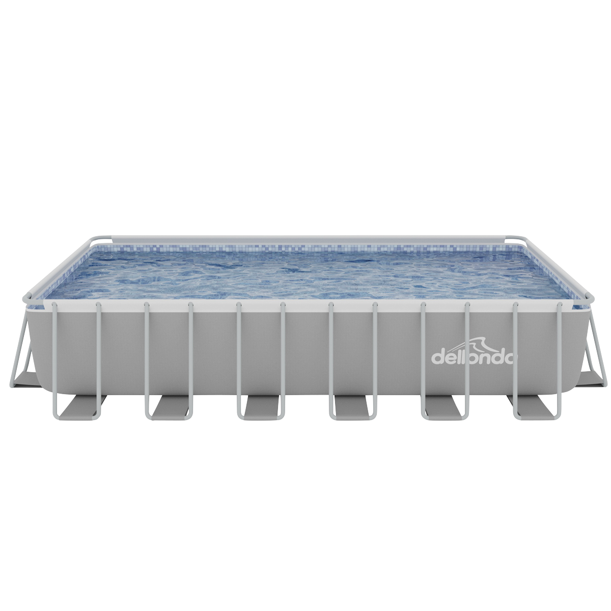 Dellonda DL151 Deluxe Steel Frame Rectangular Swimming Pool with Step Ladder & Filter Pump 25ft - additional view 9