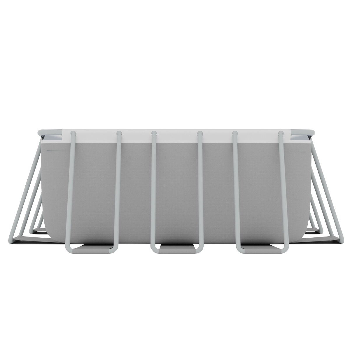 Dellonda DL151 Deluxe Steel Frame Rectangular Swimming Pool with Step Ladder & Filter Pump 25ft - additional view 4