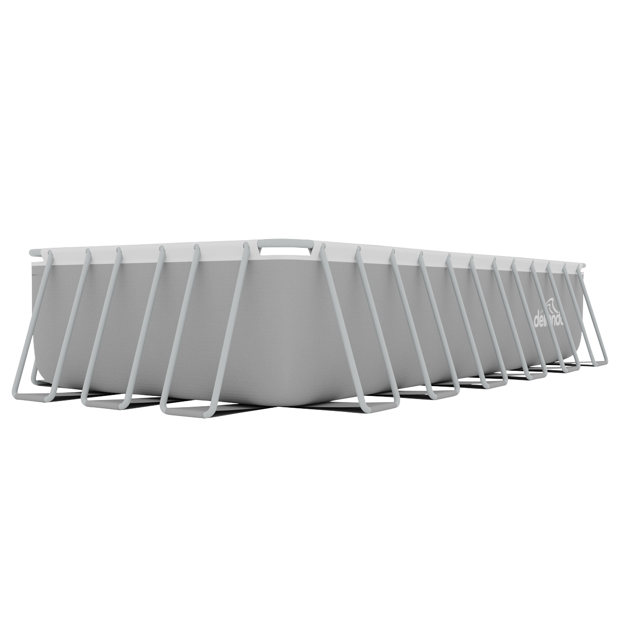 Dellonda DL151 Deluxe Steel Frame Rectangular Swimming Pool with Step Ladder & Filter Pump 25ft - additional view 5