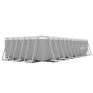 Dellonda DL151 Deluxe Steel Frame Rectangular Swimming Pool with Step Ladder & Filter Pump 25ft - additional view 5