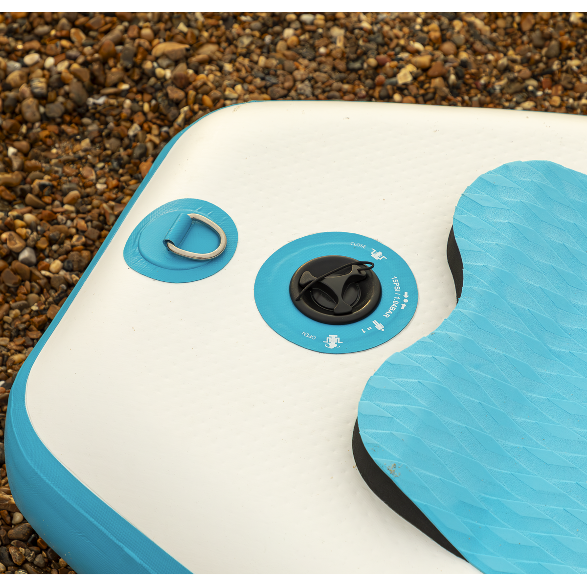 Dellonda DL152 Inflatable Stand-Up Paddle Board 10'6" - Light Blue/White - additional view 8