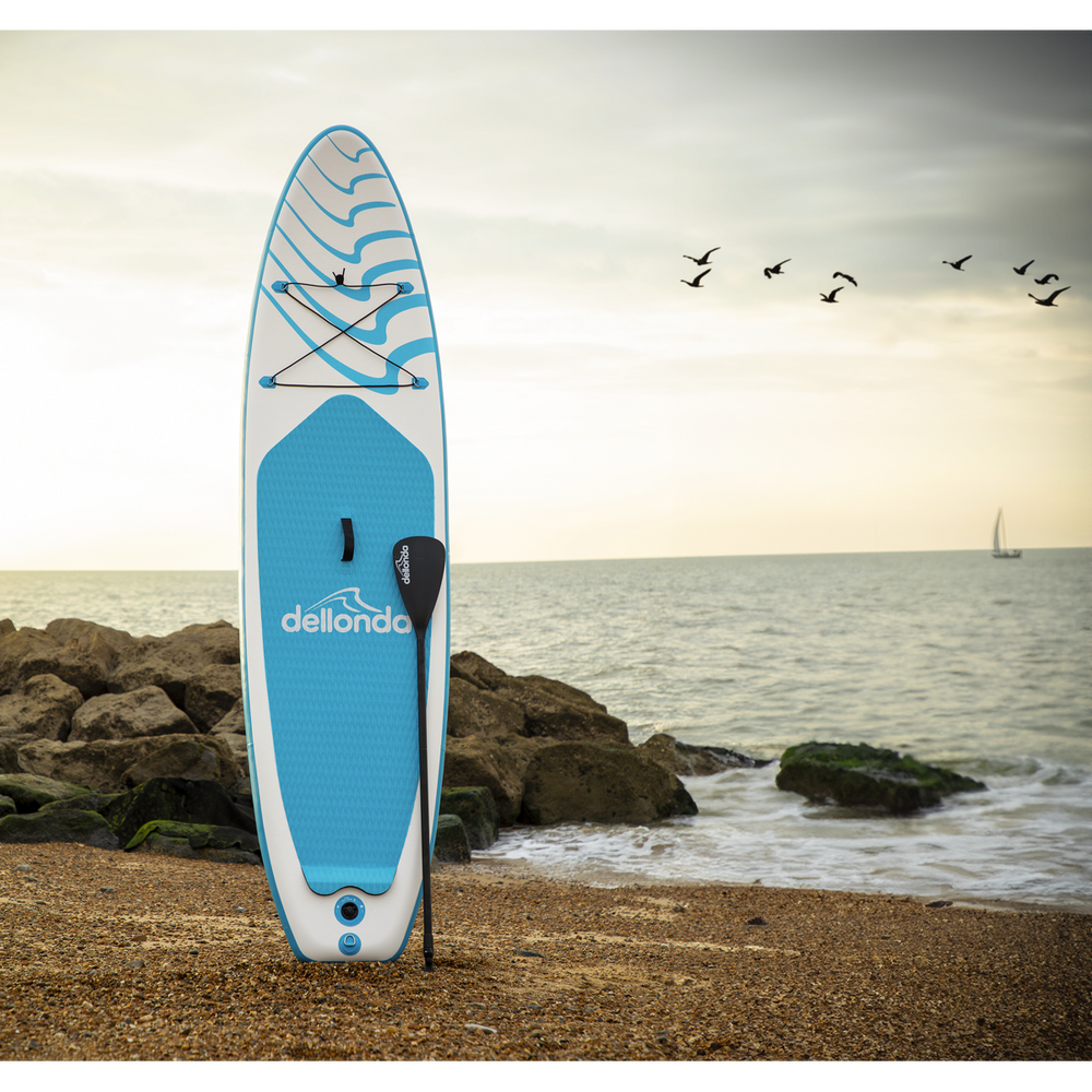Dellonda DL152 Inflatable Stand-Up Paddle Board 10'6" - Light Blue/White - additional view 9
