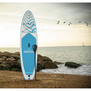 Dellonda DL152 Inflatable Stand-Up Paddle Board 10'6" - Light Blue/White - additional view 9