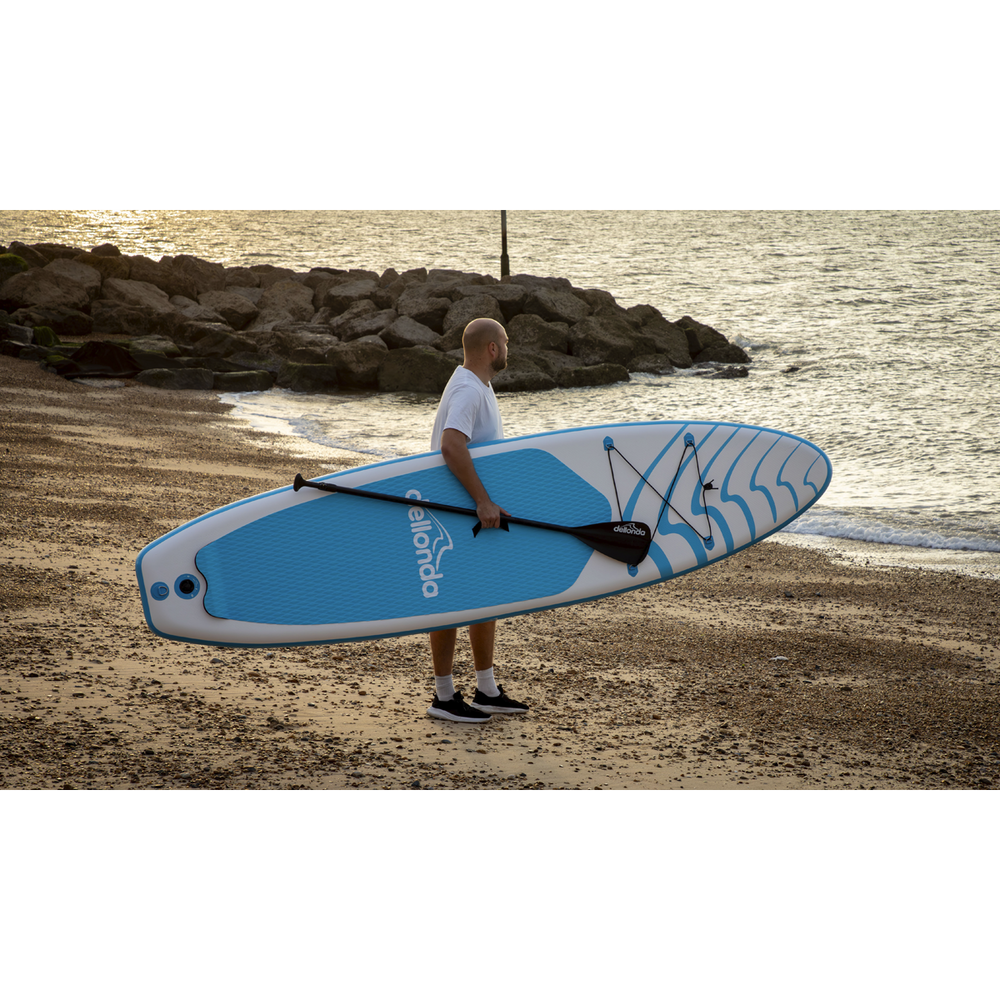 Dellonda DL152 Inflatable Stand-Up Paddle Board 10'6" - Light Blue/White - additional view 10