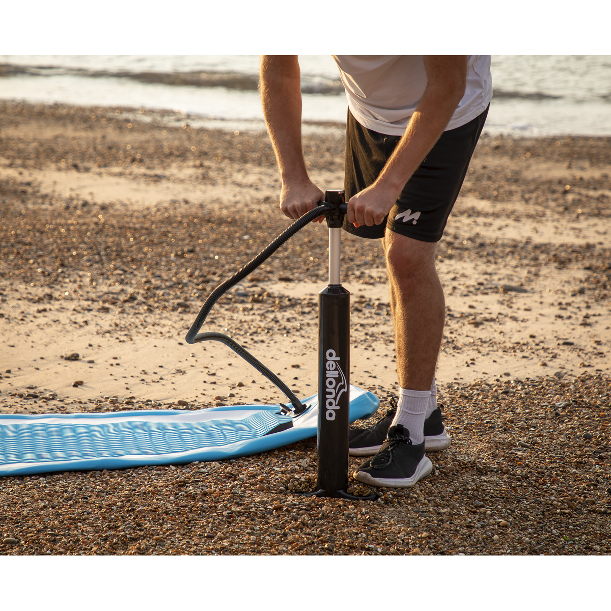 Dellonda DL152 Inflatable Stand-Up Paddle Board 10'6" - Light Blue/White - additional view 11
