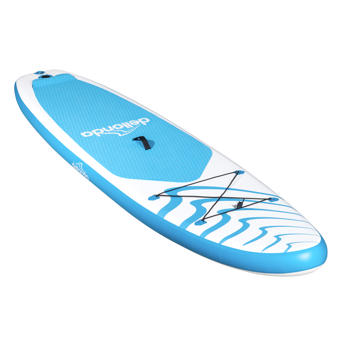 Dellonda DL152 Inflatable Stand-Up Paddle Board 10'6" - Light Blue/White