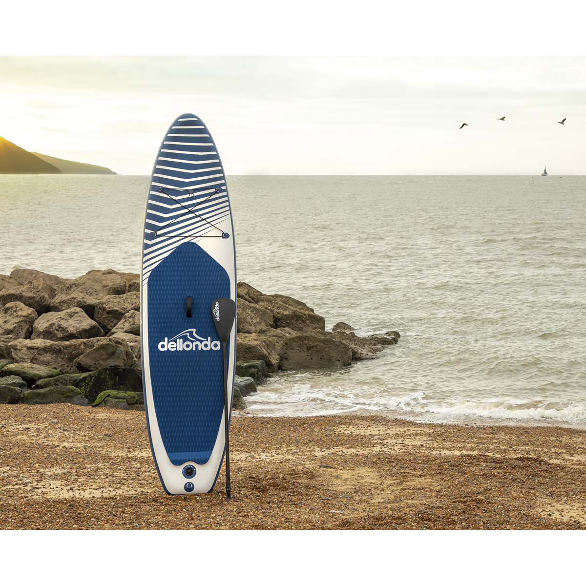 Dellonda DL153 Inflatable Stand-Up Paddle Board 10'2" - Dark Blue/White - additional view 17