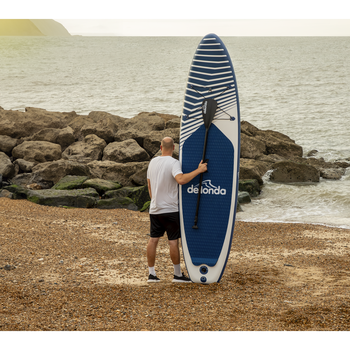 Dellonda DL153 Inflatable Stand-Up Paddle Board 10'2" - Dark Blue/White - additional view 22