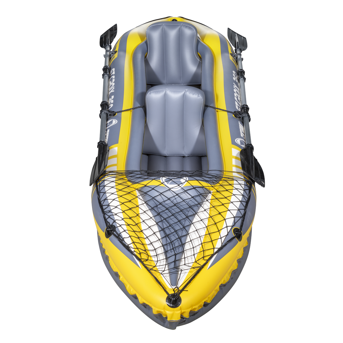 Dellonda DL155 Inflatable 2-Person Kayak/Canoe Set with Pump, Carry Bag & 2 Oars - Blue/Yellow/White - additional view 7