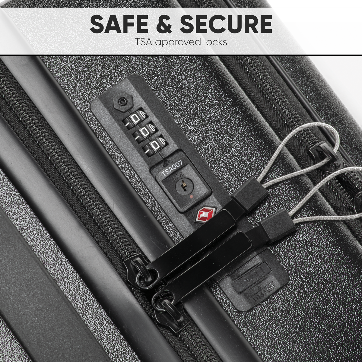 Dellonda DL156 Cabin Size Luggage with Laptop Compartments & Dual TSA Lock 18" - additional view 13