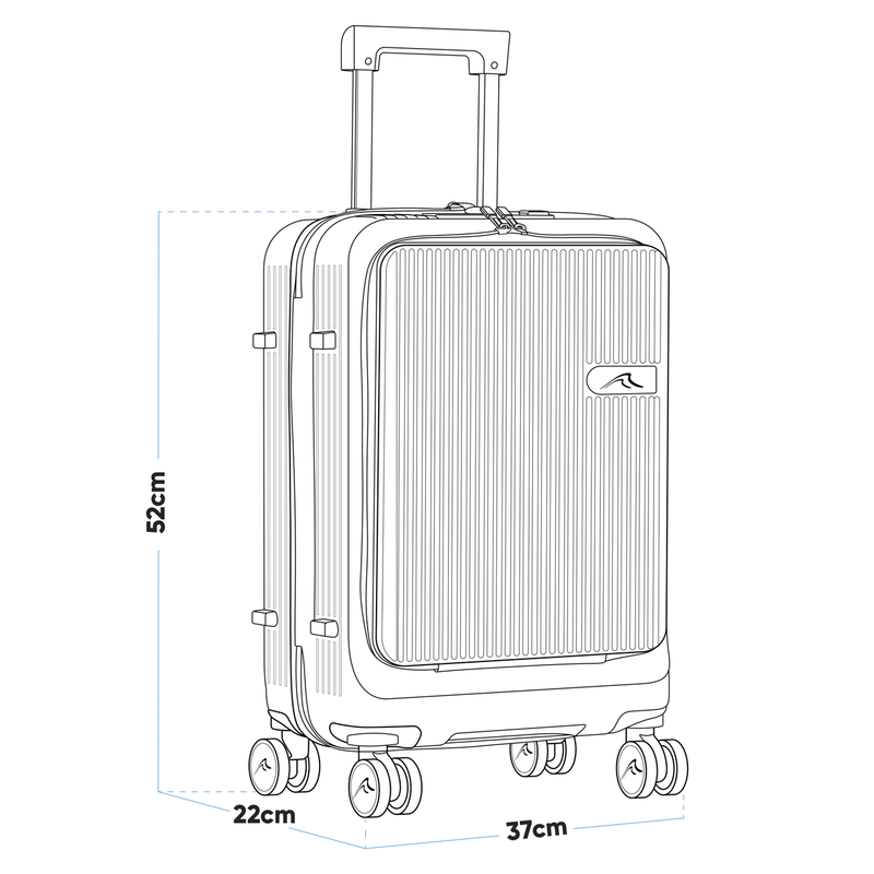 Dellonda DL157 Cabin Size Luggage with Laptop Compartments & Dual TSA Lock 20" - additional view 17