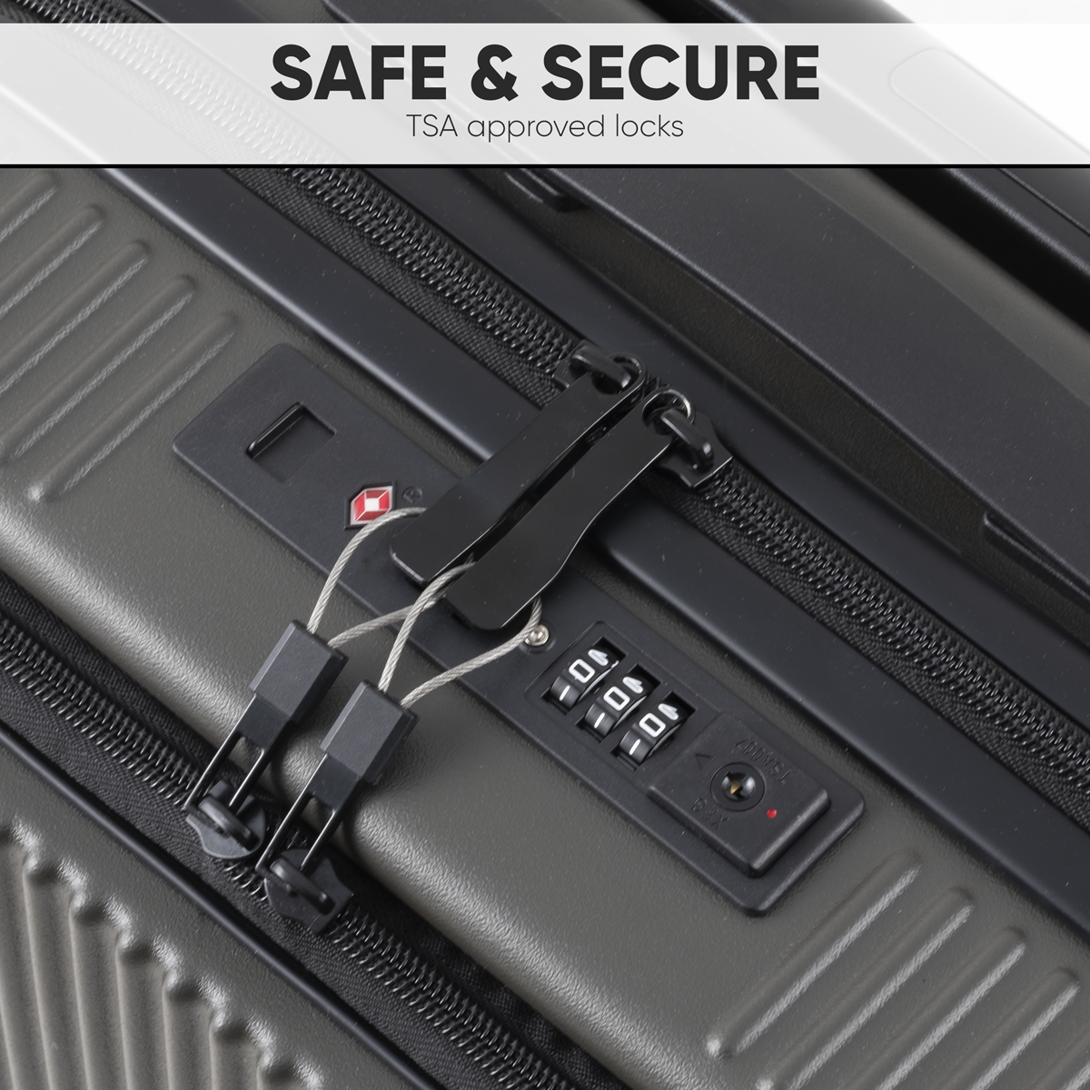 Dellonda DL157 Cabin Size Luggage with Laptop Compartments & Dual TSA Lock 20" - additional view 16