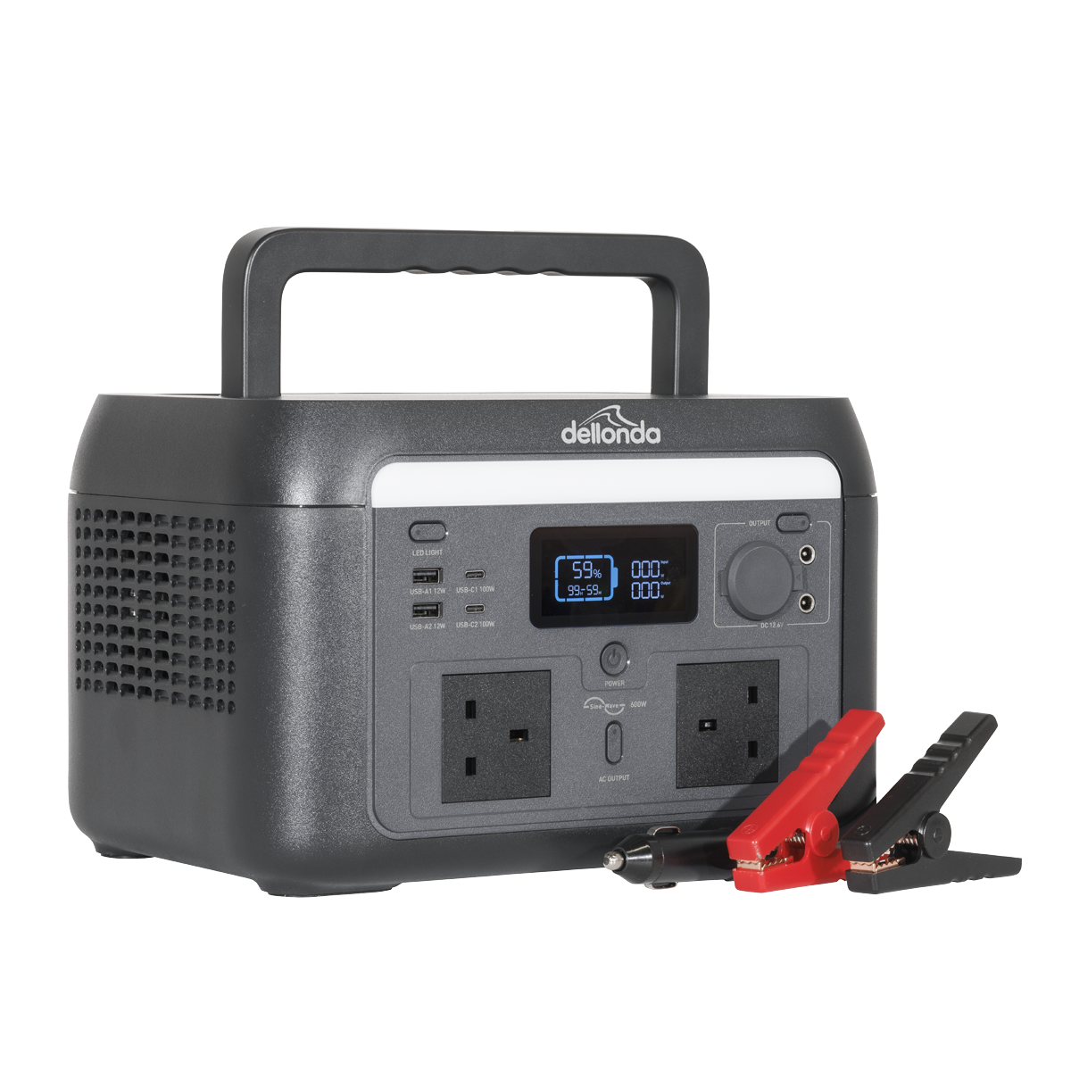 Dellonda DL161 Portable Power Station 600W