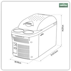 Dellonda DL166 8L Portable Cool Box 12V - additional view 13