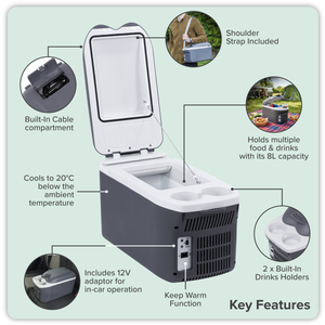 Dellonda DL166 8L Portable Cool Box 12V - additional view 2