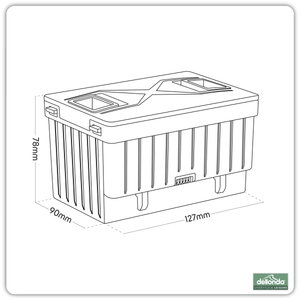 Dellonda DL169 Battery for Portable Fridges 11.1V - additional view 4