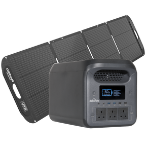 Dellonda DL180 Portable Power Station 1800W & ETFE Foldable Solar Panel 220W