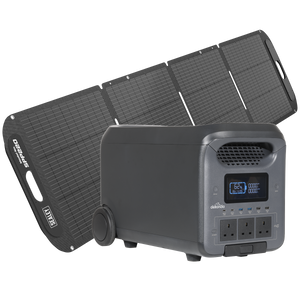 Dellonda DL181 Portable Power Station 3000W & ETFE Foldable Solar Panel 220W