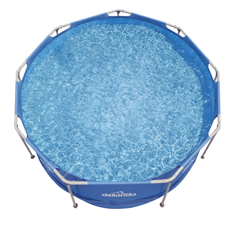 Dellonda DL20 Steel Frame Round Swimming Pool with Filter Pump 12ft - Blue - additional view 4
