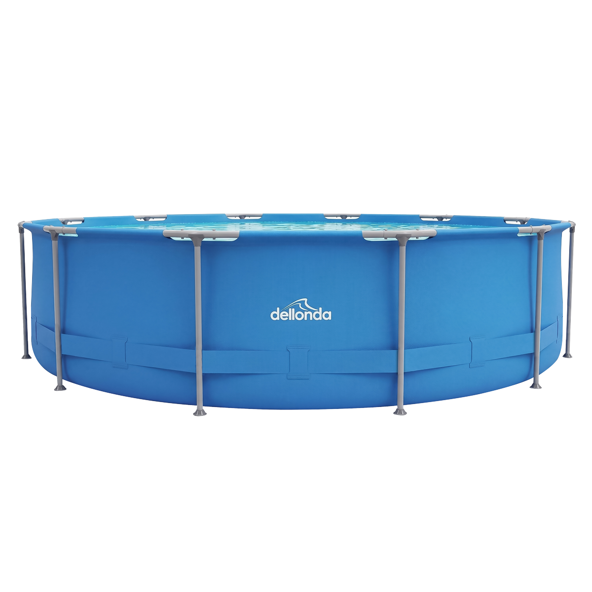 Dellonda DL20 Steel Frame Round Swimming Pool with Filter Pump 12ft - Blue - additional view 5