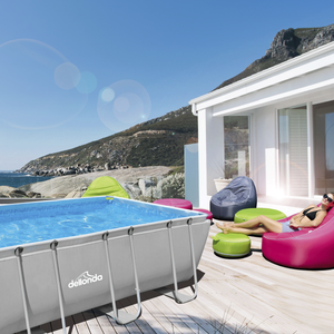 Dellonda DL22 Deluxe Steel Frame Swimming Pool with Filter Pump 18ft - additional view 2