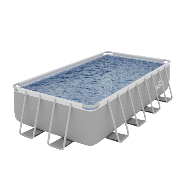 Dellonda DL22 Deluxe Steel Frame Swimming Pool with Filter Pump 18ft
