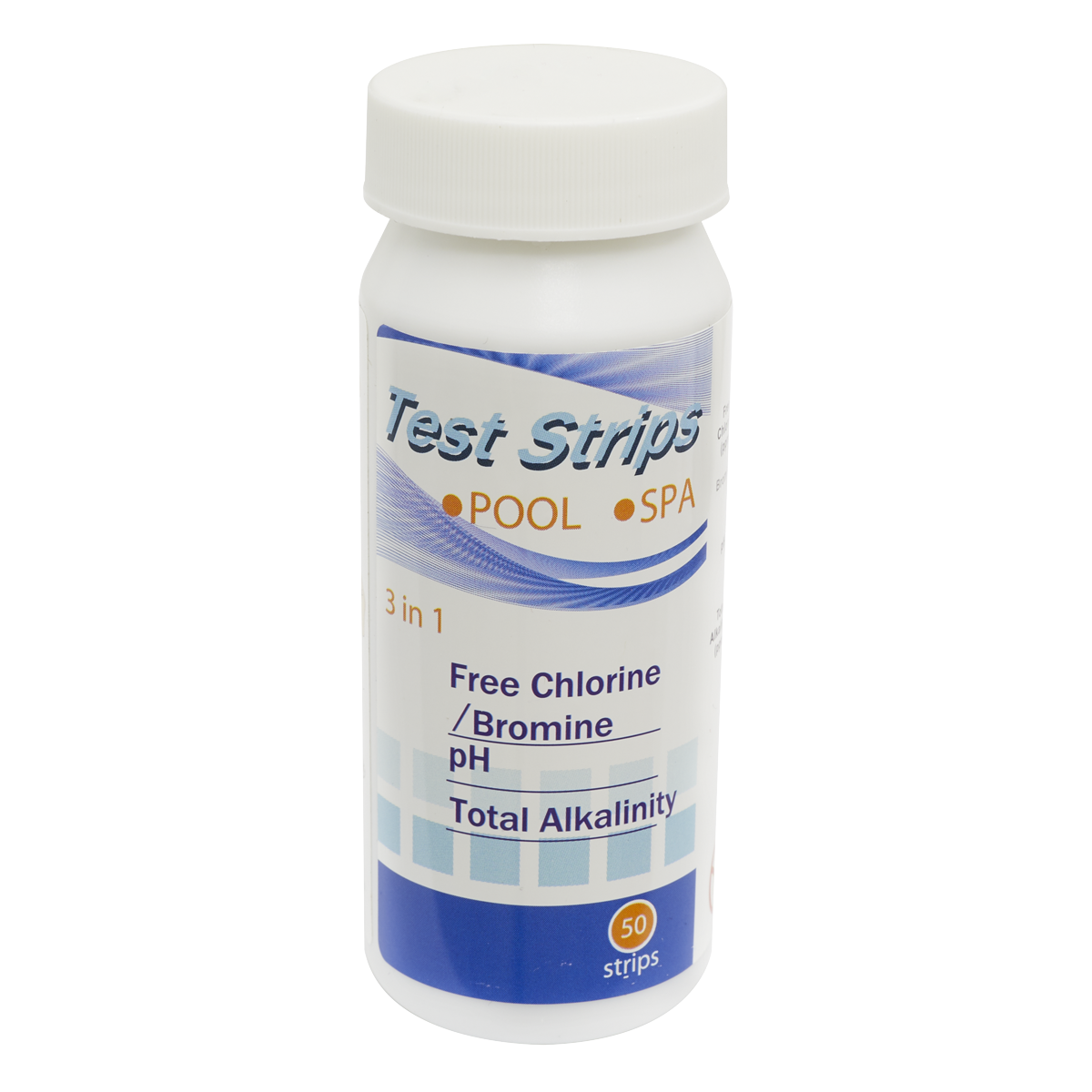 Dellonda DL32 3-in-1 Chlorine, PH & Alkalinity Test Strips - Pack of 50