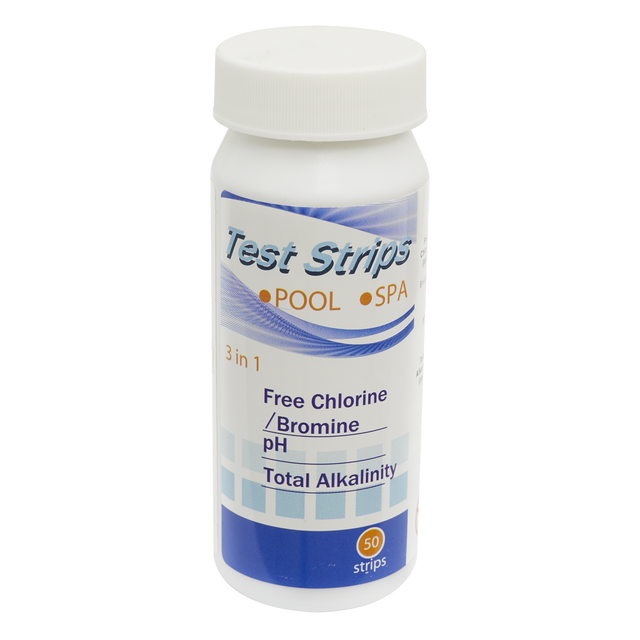 Dellonda DL32 3-in-1 Chlorine, PH & Alkalinity Test Strips - Pack of 50