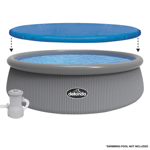 Dellonda DL39 Swimming Pool Top Cover with Rope Ties for DL18 - additional view 2