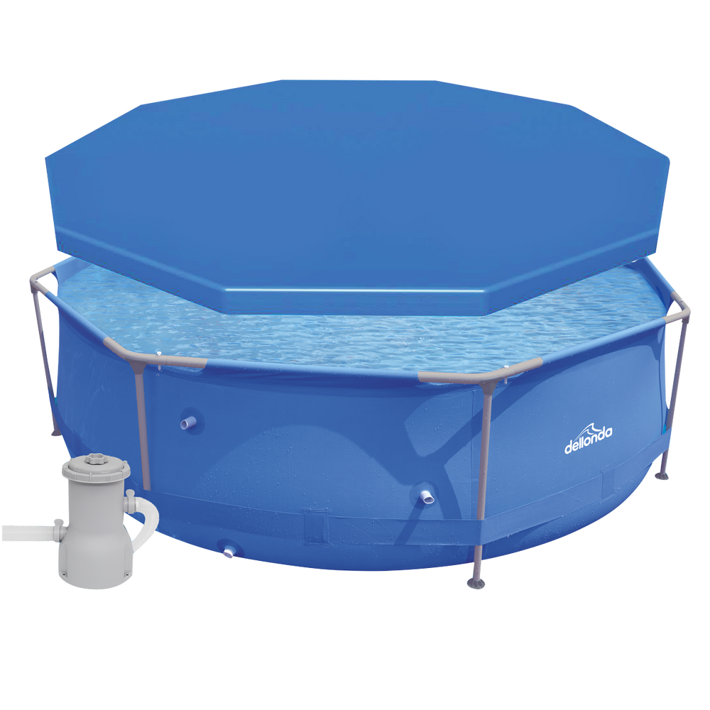 Dellonda DL40 Swimming Pool Top Cover with Rope Ties for DL19