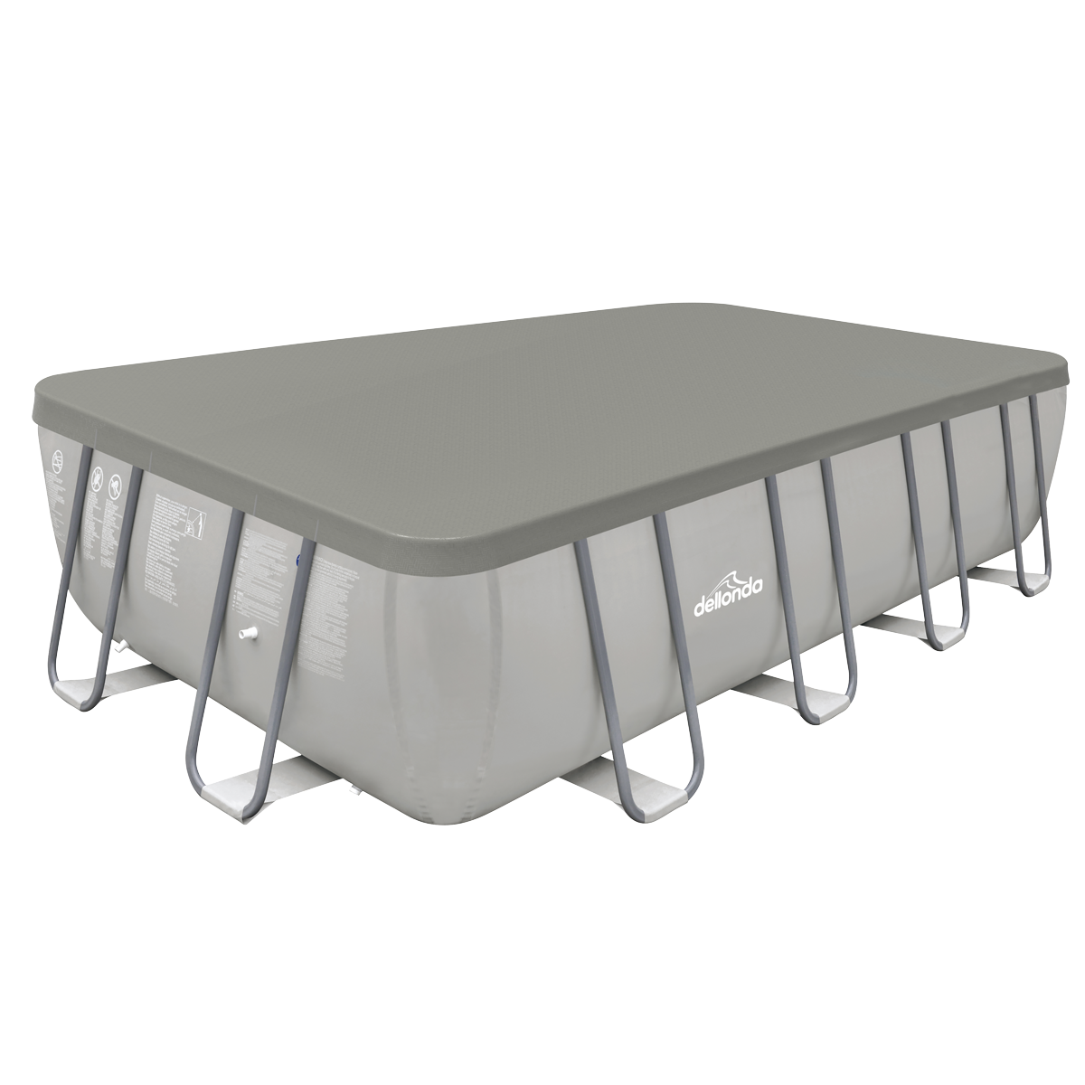 Dellonda DL43 Rectangular Swimming Pool Top Cover & Rope Ties for DL22 - additional view 3