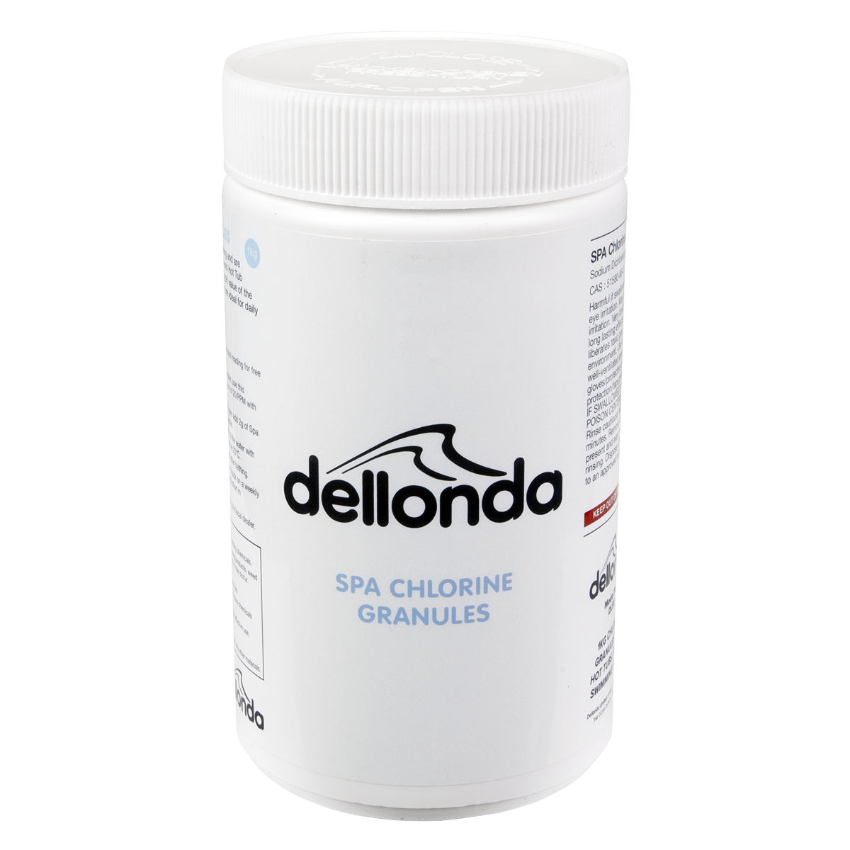 Dellonda DL50 Chlorine Granules for Hot Tubs/Spas & Swimming Pools 1kg