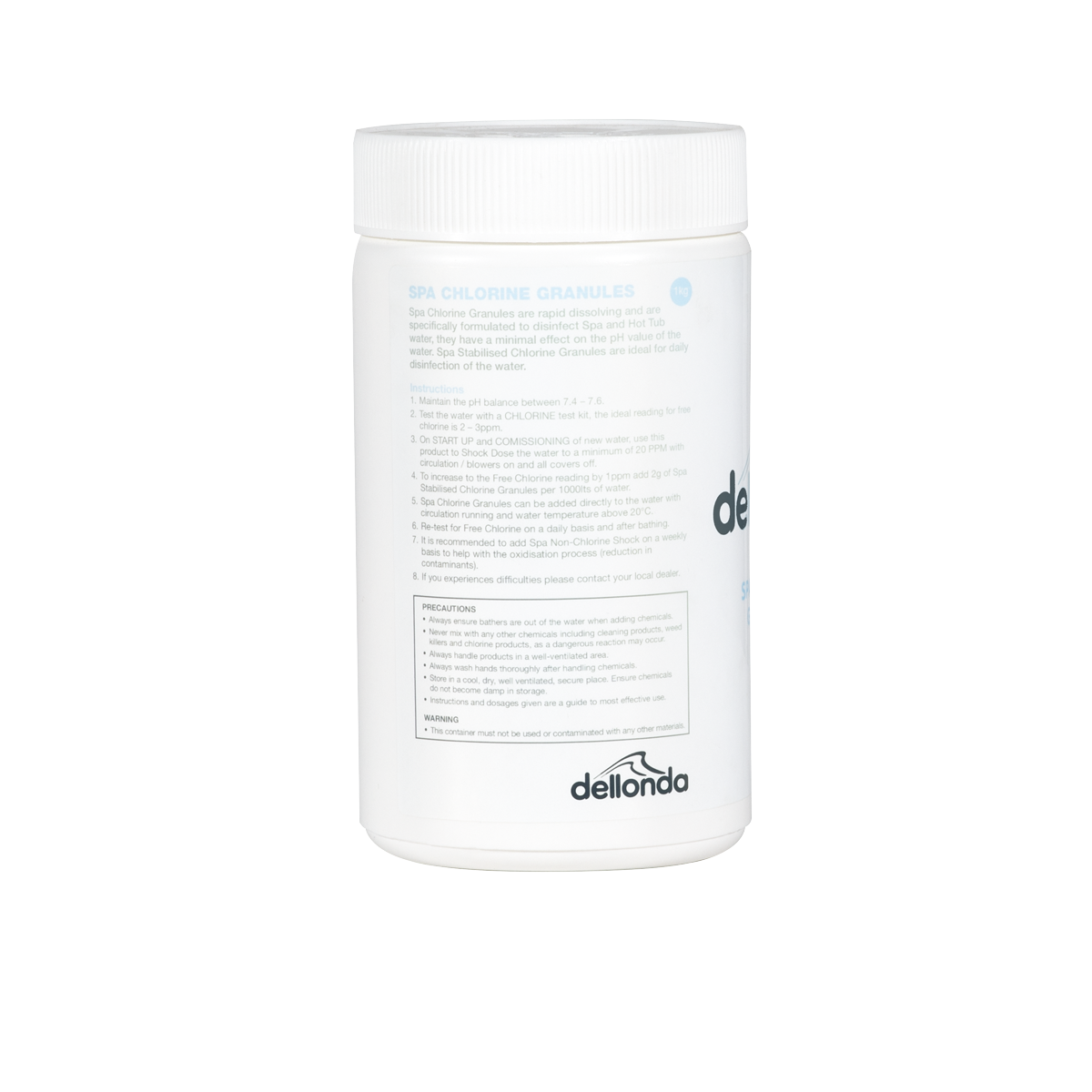 Dellonda DL50 Chlorine Granules for Hot Tubs/Spas & Swimming Pools 1kg - additional view 5