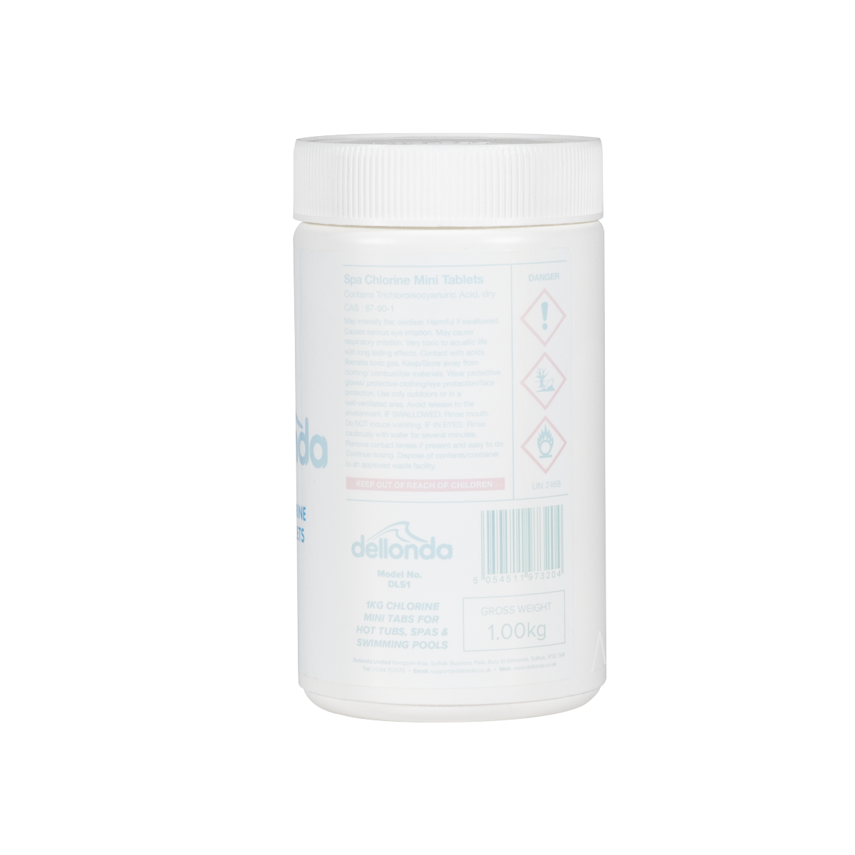 Dellonda DL51 Chlorine Mini Tabs for Hot Tubs/Spas & Swimming Pools 1kg - additional view 2