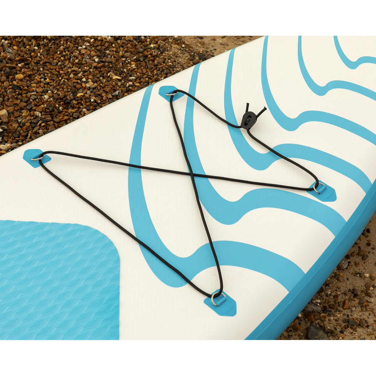 Dellonda DL152 Inflatable Stand-Up Paddle Board 10'6" - Light Blue/White - additional view 12