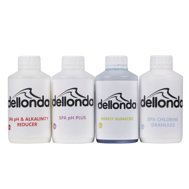 Dellonda DL63 Swimming Pool Starter Kit - Chlorine, pH Increaser, pH Reducer & Algaecide