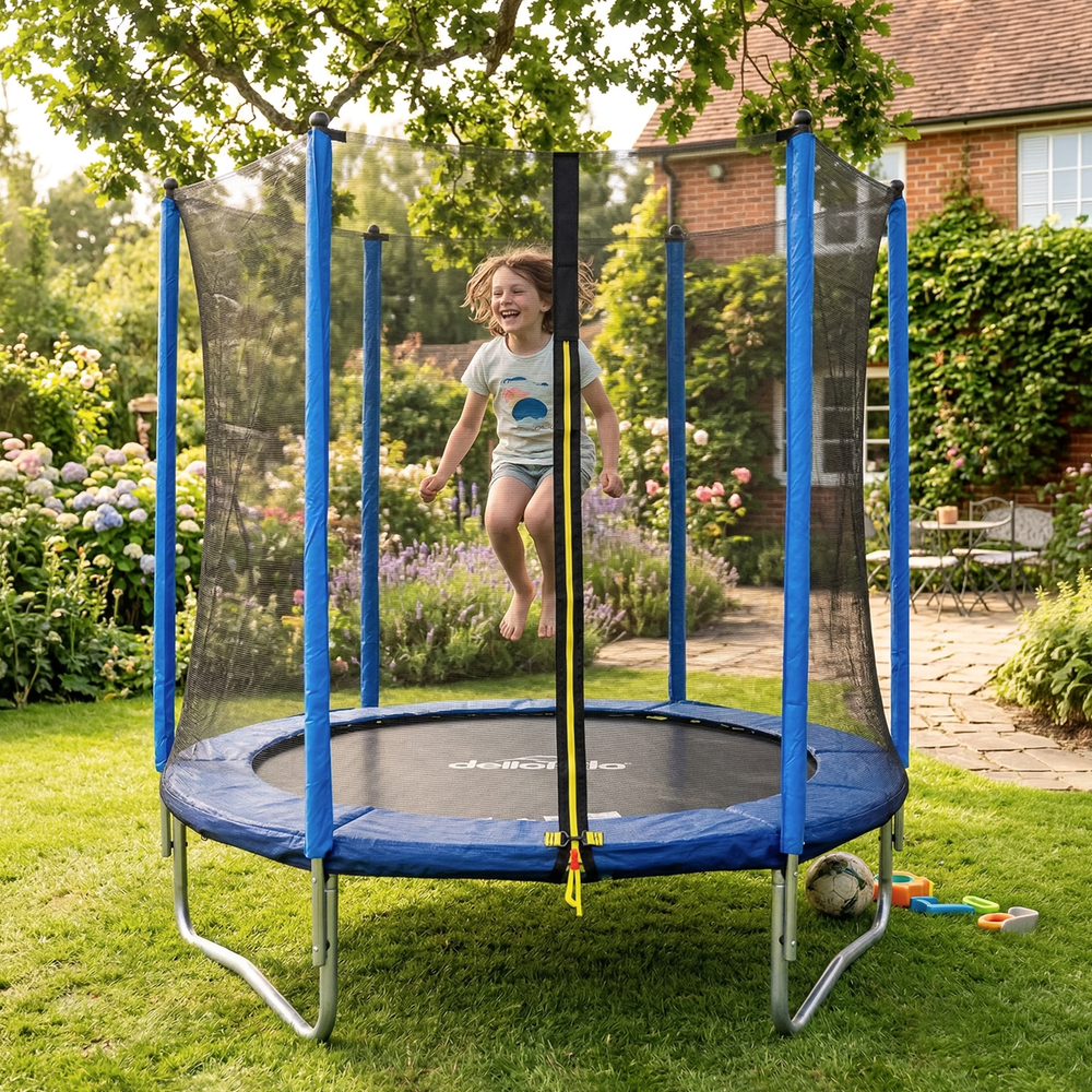 Dellonda DL66 Heavy-Duty Outdoor Trampoline with Safety Enclosure Net 6ft - additional view 3