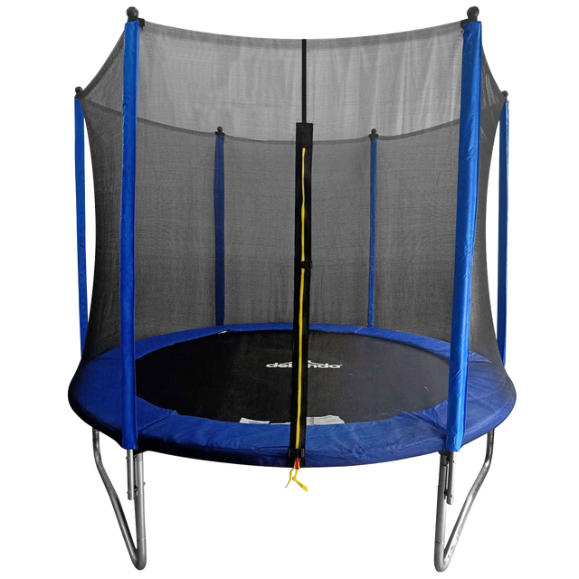Dellonda DL67 Heavy-Duty Outdoor Trampoline with Safety Enclosure Net 8ft