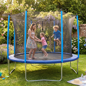 Dellonda DL69 Heavy-Duty Outdoor Trampoline with Safety Enclosure Net 12ft - additional view 2